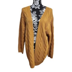 Tickled Teal Chunky Knit Longline Cardigan Sweater